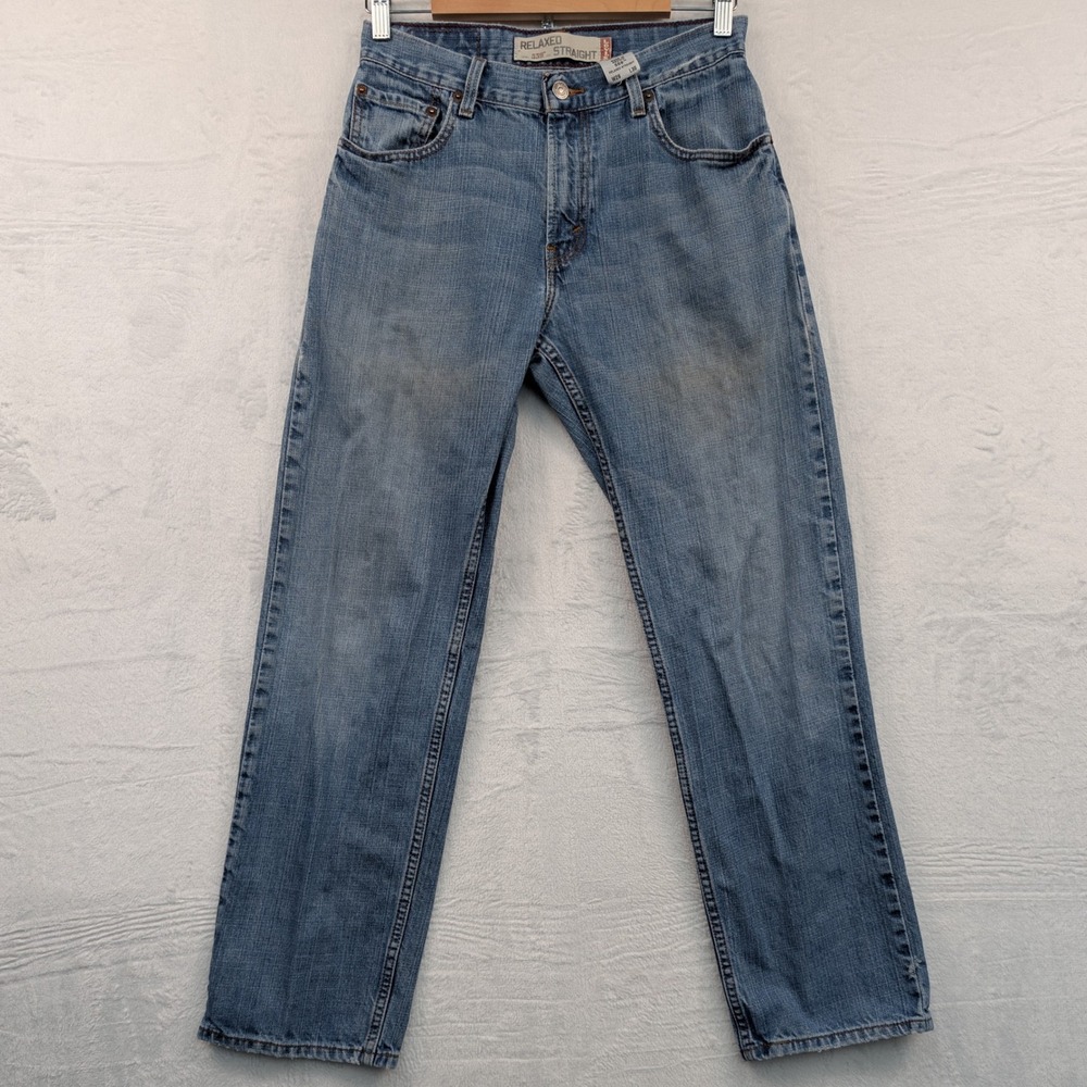 VTG Levi's Jeans Men's 29x30 Blue Relaxed Straight 559 Medium Wash Red Tab Y2K